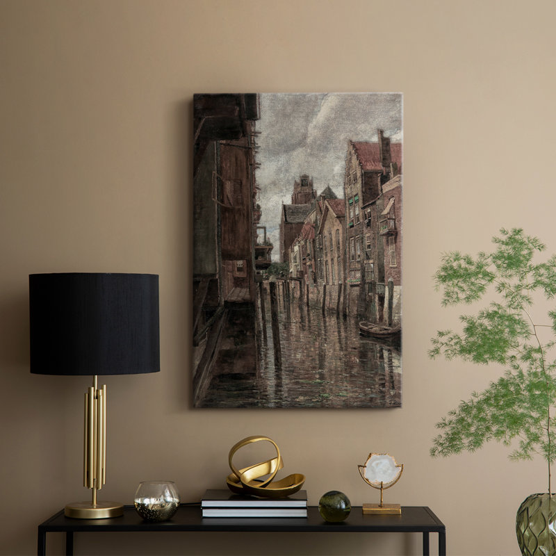 Paysage rétro CLVII - galerie Cavas, H 12 po x l 8 po