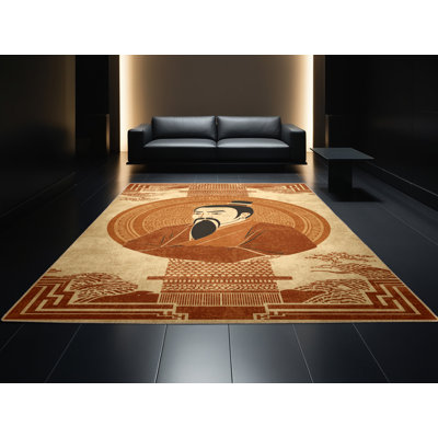 Tapis lavable à la machine Percilla Confucius