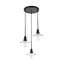Luminaire suspendu conique 3 lumières grappe Sequim-530937352
