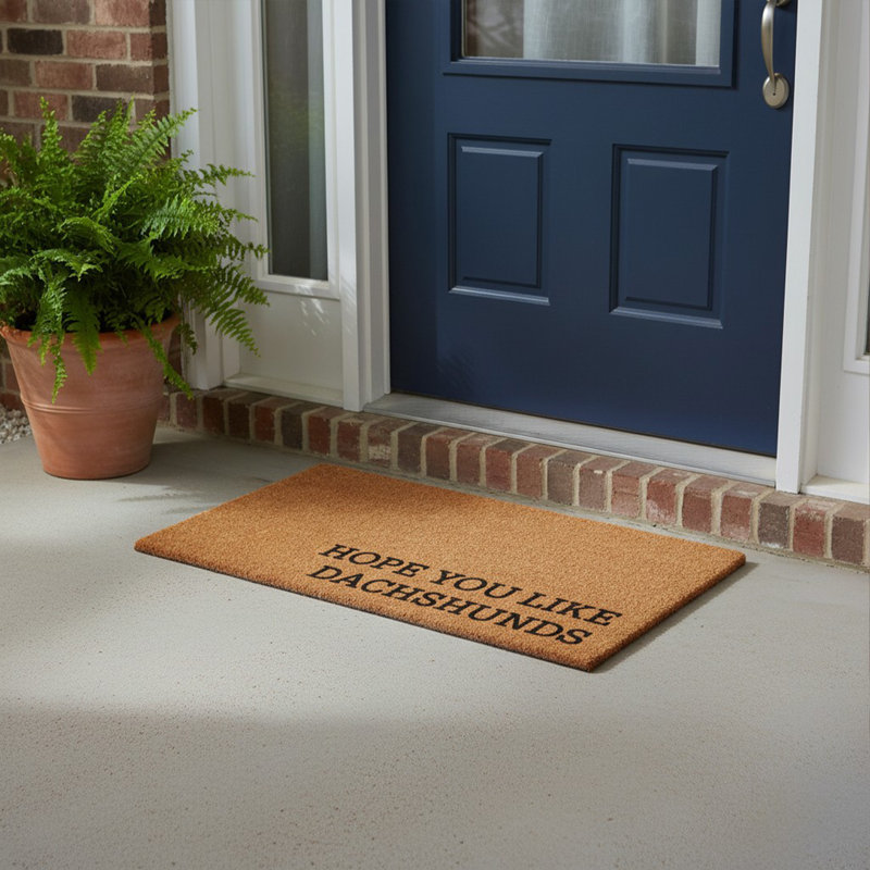 Hope You Like Dobermans Doormat, 17"x29", 17" x 29", Dachshunds