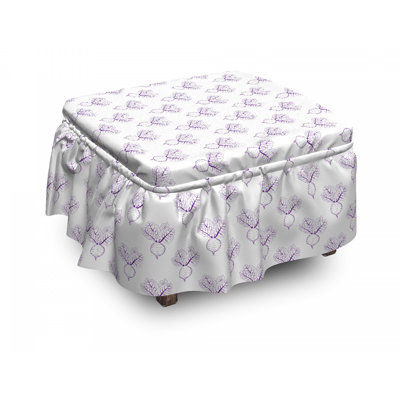 Box Cushion Ottoman Slipcover