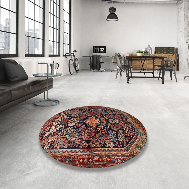Illari Performance Oriental Indoor Rug, Round 4'
