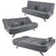 2 Seater Linen Sofa Bed