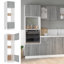 Williston Microwave Cabinet Lyon 60x57x207 cm Engineered Wood-2140108465