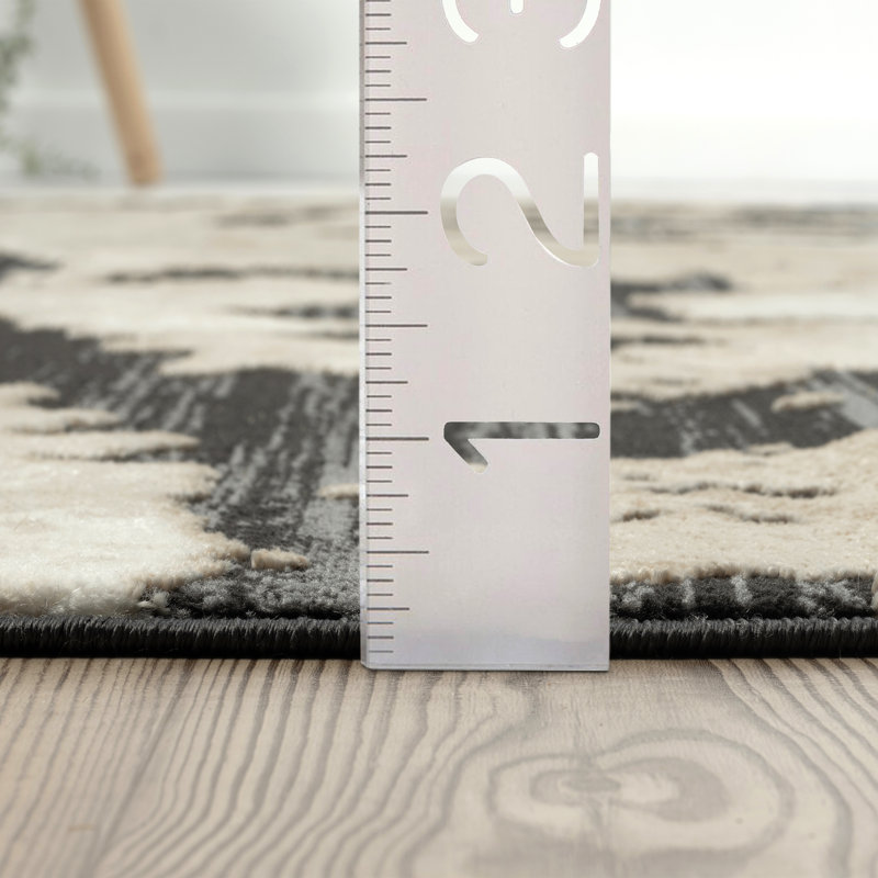 Abani Rugs TER170A Abstract Pattern Area Rug, Rectangle 4' x 6'