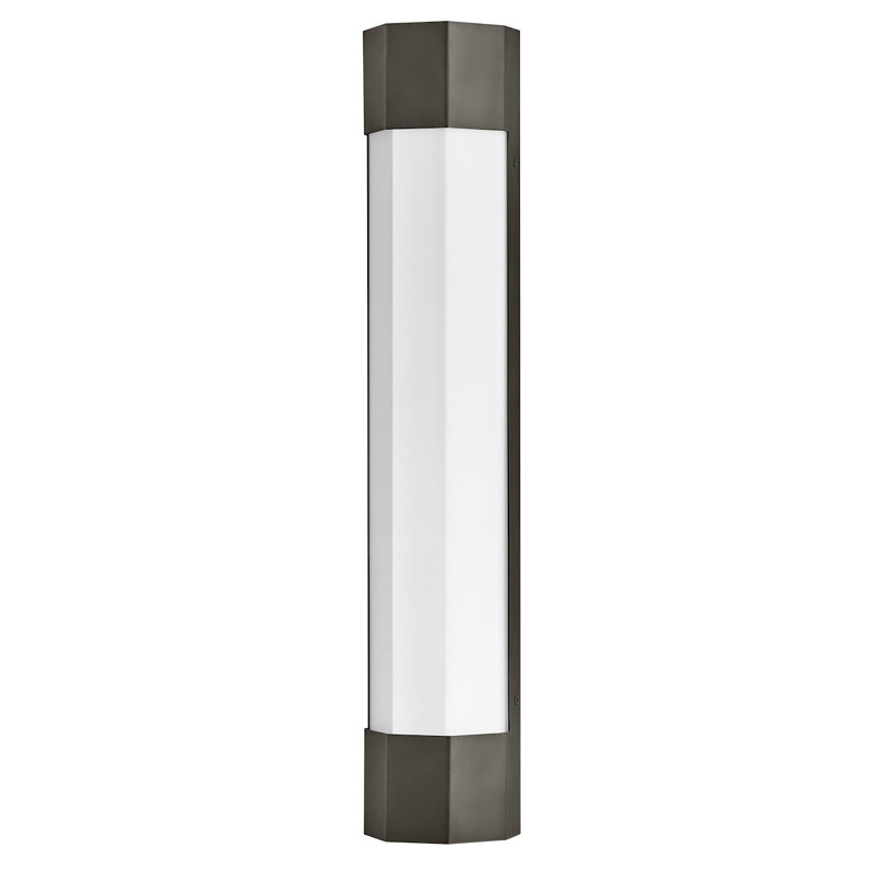 Facet Large Integrated LED Bath Vanity Wall Sconce, Black