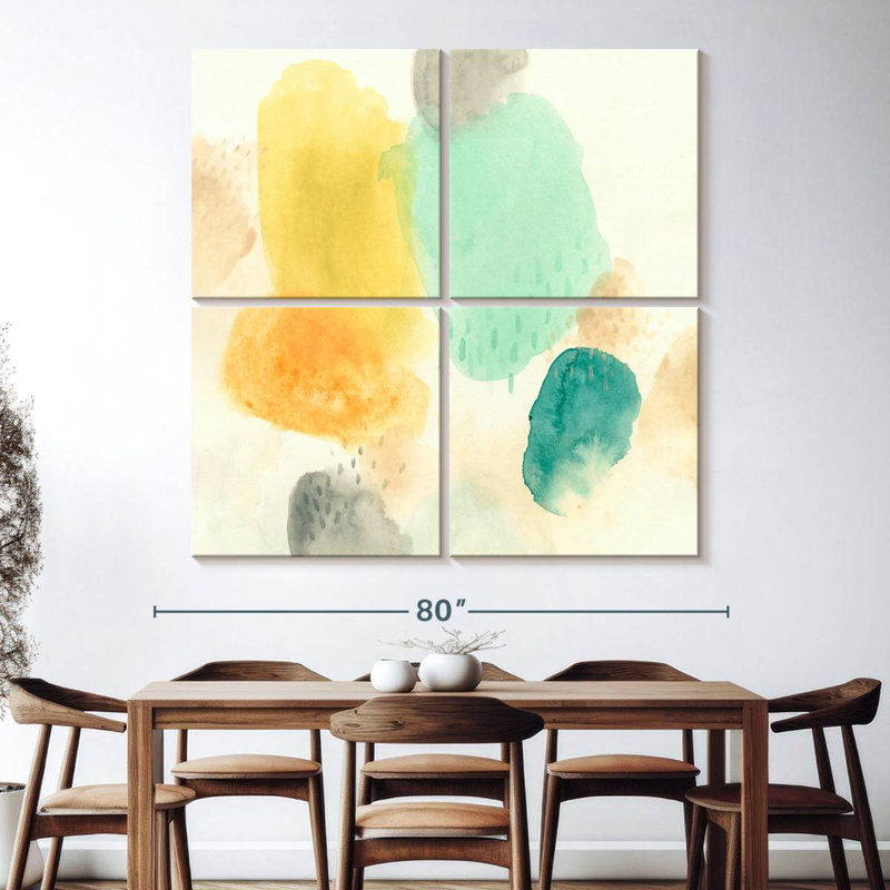 Avery River Stones I, 74" H x 74" W