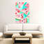 Refreshing Watermelon Pattern Colorful Vibrant Fruit Summer Wall Art Print 1 Piece Wrapped Canvas Wall Art-1256556674