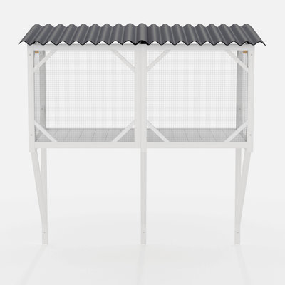 Boîte pour chat, fenêtre d'extérieur pour chat 43,3 po pour bronzer, faire la sieste et regarder, perchoir pour grands chats d'intérieur - utilisation toutes saisons, cage pour chat