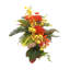Tropical Flowers Arrangement in Grapevine Log