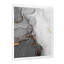 Vagues de marbre gris et orange - peinture sur toile-67232636-67232618