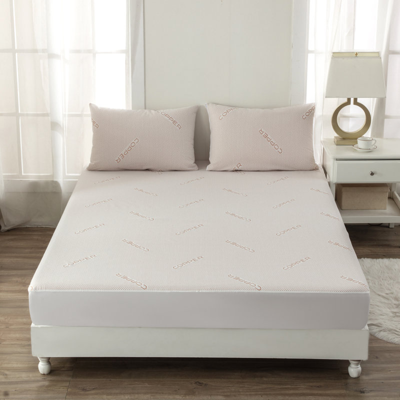 Damond Waterproof Fitted Mattress Protector Mattress Protector Case Pack, King