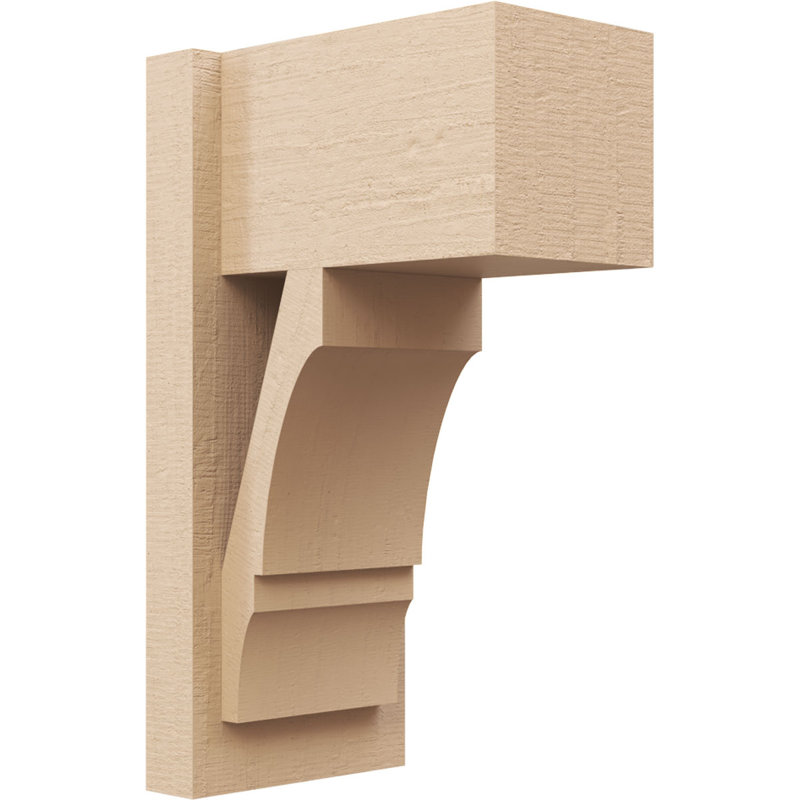 Timberhane cèdre brut en simili bois Balboa Blocker, 8 po x 12 po x H 20 po, brun clair apprêté, H 20 po x l 8 po x P 12 po