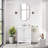 31" W Quartz Stone Vanity Top With Rectangular Undermount Sink And 4" Backsplash