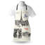 Tablier East Urban Home Tour Eiffel unisexe Paris croquis taille adulte noir crème