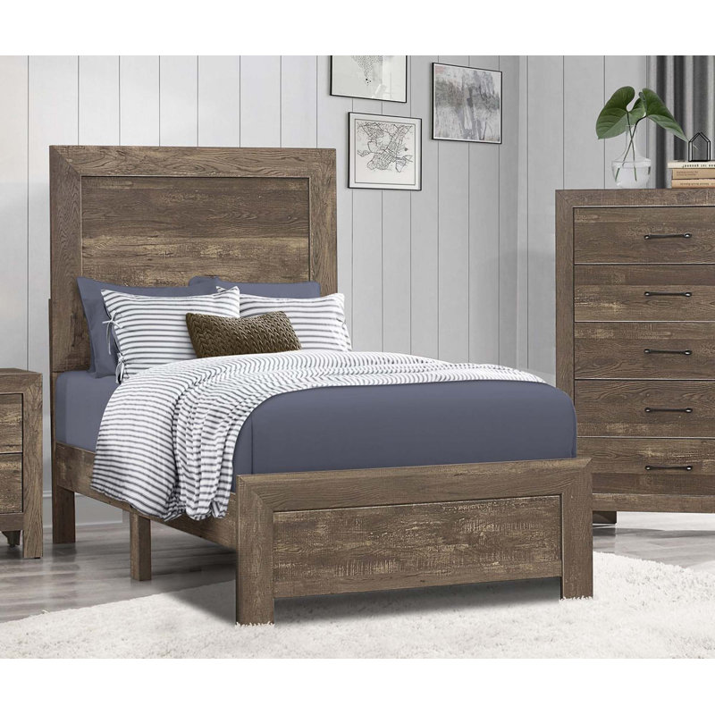 Mobilier de chambre à coucher en bois avec tête de lit à tête de lit simple rustique 1pc
