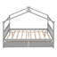 Lit maison en bois avec tiroirs, naturel-787244882-787244880