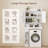 Freestanding Over-the-Toilet Storage with Storage Cabinet, Adjustable Shelves, Anti-Tip Device & Tissue Holder for Bathroom