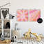Ensemble de 2 toiles Groovy Peace Symbols on Stripes, design par Jesse Keith-1790880835