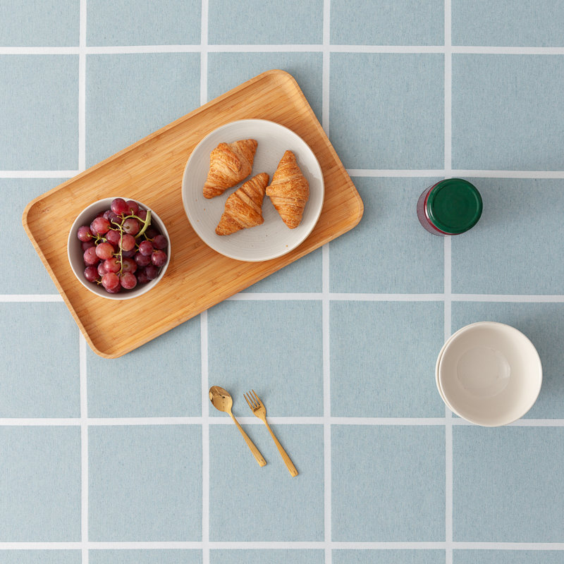 Ouellet Dining Linens, 180cm W x 140cm L, Aqua
