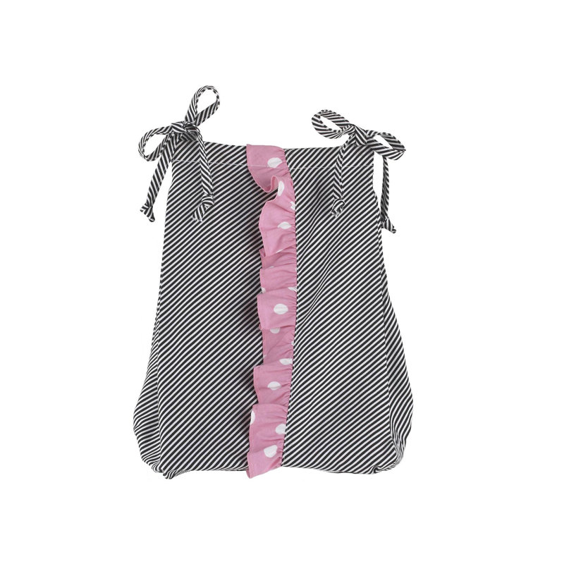 Girly Plants & Flowers Floral Marine Jungle Friends 100% Cotton Striped Crib Diaper Stacker Pillowcase Dust Ruffle
