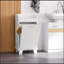 Armoire de rangement polyvalente pour salle de bain avec panier coulissant et base surélevée