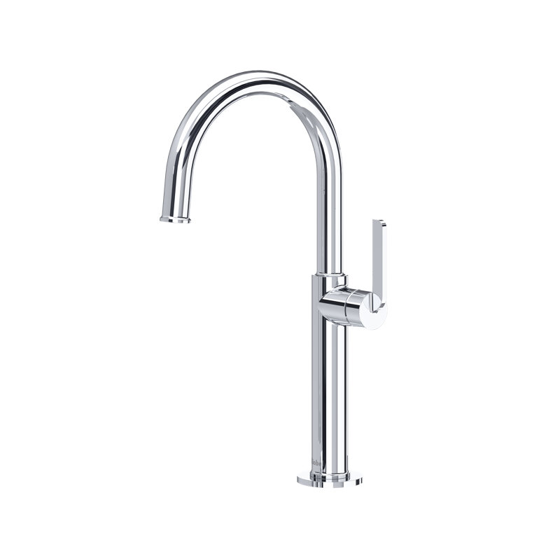Robinet de lavabo haut à poignée simple Authentica, Chrome