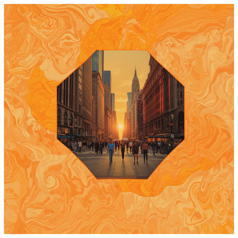 Housse de couette Urban Sunset, Lit simple