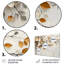 Fleurs de cerisier blanc orange et botanique II - ensemble d'art mural fleurs de cerisier-107212514-107212515