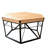 Multi-Function Dining & Game Table for 4-6 Players with Removable Game Mat, Brown