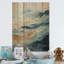 Plage scandinave solitude IV sur bois-881968369