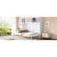 Grand lit confortable avec armoires sur le dessus - Maximisez l'espace de vie grâce à l'armoire murale blanche pour les bureaux-1427660707-1427660704