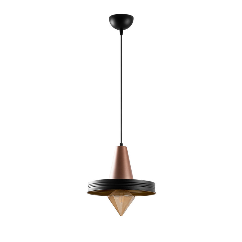 Luminaire suspendu en forme de dôme à 1 lumière Braselton