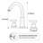 2-Handle Widespread Bathroom Faucet With Drain Assembly in Brushed Gold-109600889