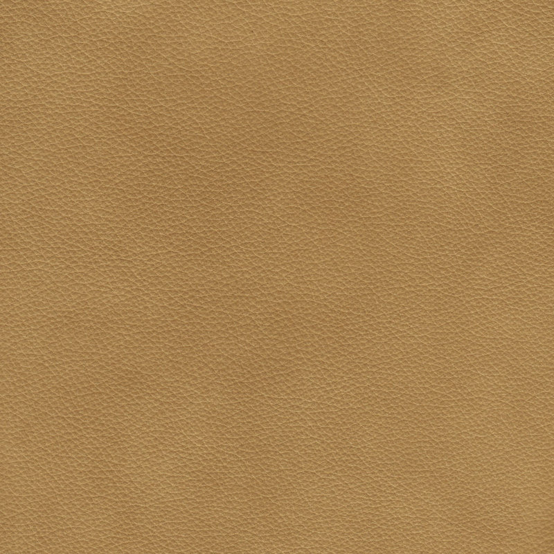 Mikyah Upholstered Ottoman, Tan Genuine Leather