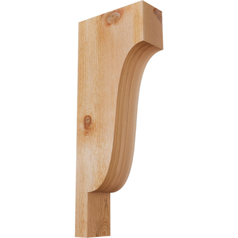 Newport Corbel, H 26 po x l 4 po x P 10 po, Cèdre rouge, Sciage brut