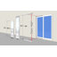 15'' W x 75'' H Metal Sliding Door Insert Electronic Pet Door