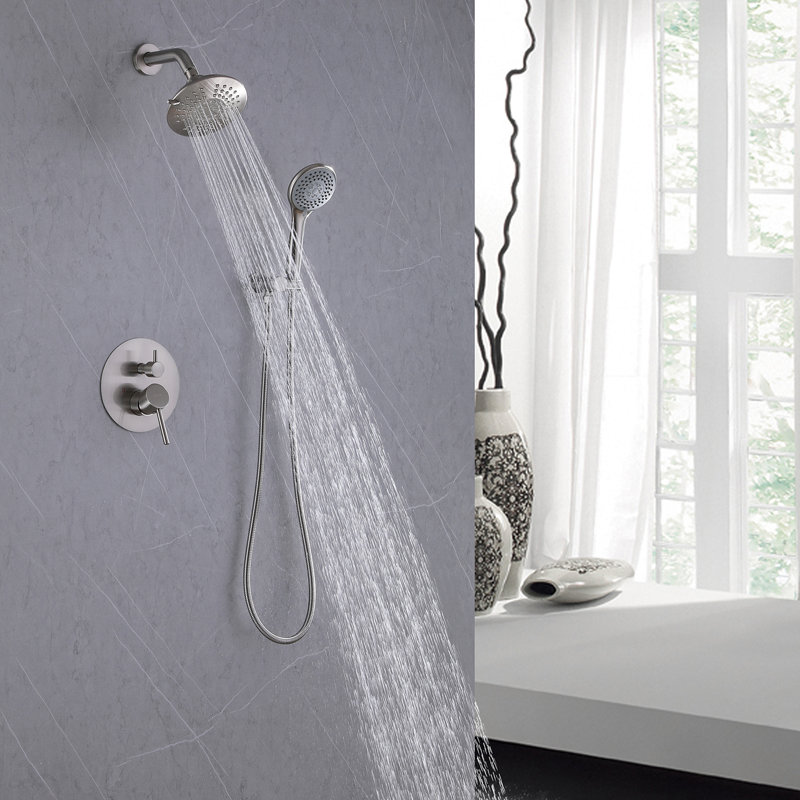 All-In-One Kit with Rough in-Valve, Brushed Nickel