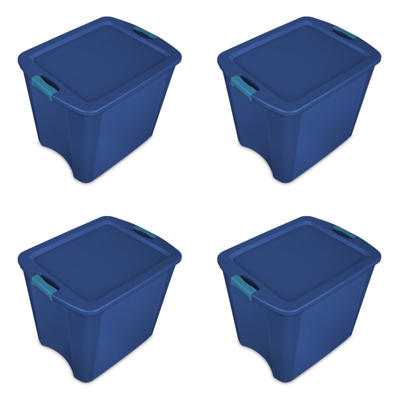 Sterilite 26 Gallon Latch & Carry Plastic Storage Tote Container Box