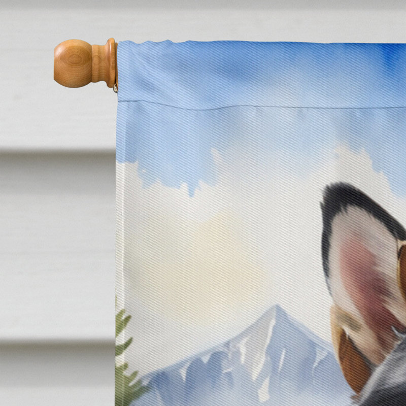 Drapeau Cowboy Welcome House, Klee Kai de l'Alaska