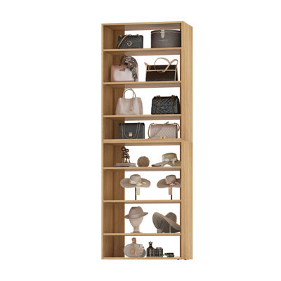 Modular Closet System, Versatile and Customizable Walk-In Design for Efficient Storage and Organization, Wood