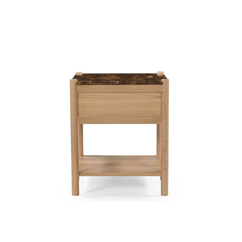 Elio 1 - Drawer Solid Wood Nightstand