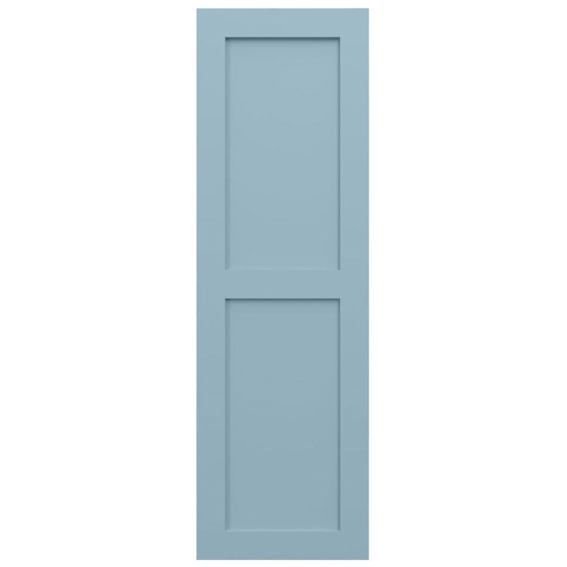 Deux volets plats égaux EnduraCore Composite, Bleu paisible, L 18 po, H 60 po