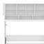 Lit escamotable avec grand espace de rangement et rayures