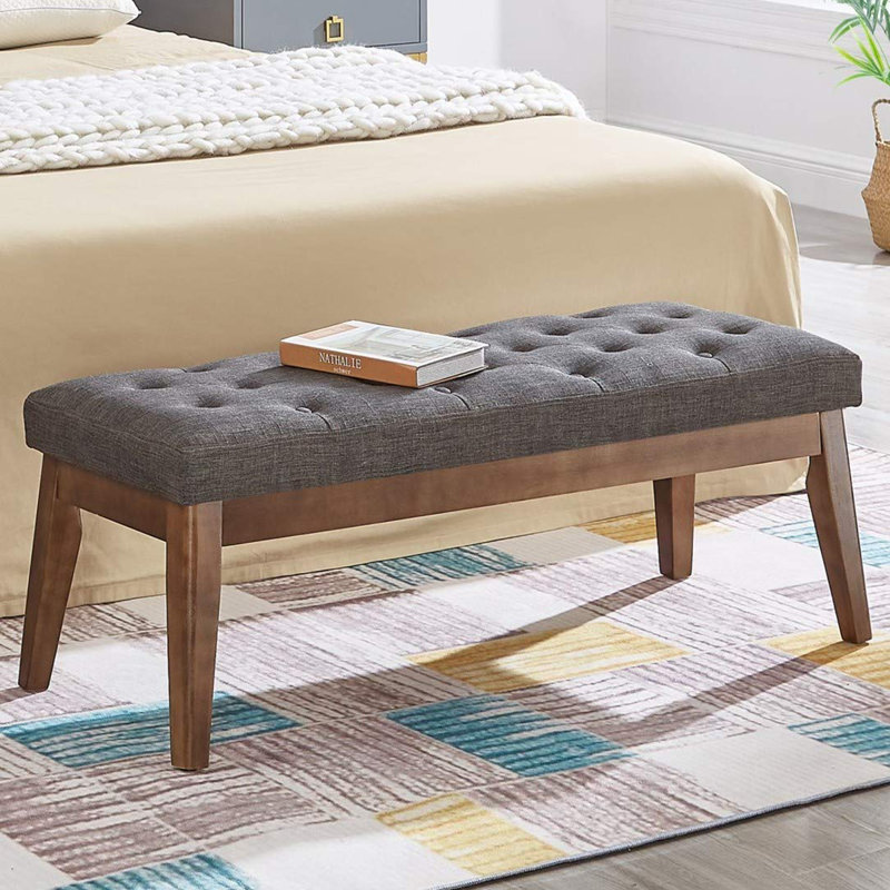 Banc rembourré Hrafn, Gris