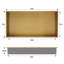 Niche de douche de salle de bain l 25 po x H 13 po, niche murale rectangulaire en acier inoxydable, or brossé-98468846