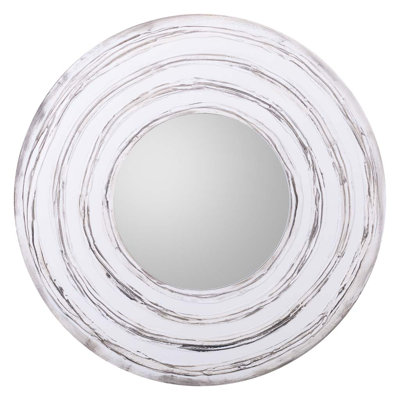 Alpert Wood Flat Wall Mirror