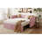 Twin Size Velvet Upholstered Daybed With Pop Up Trundle, Pink-1433331194
