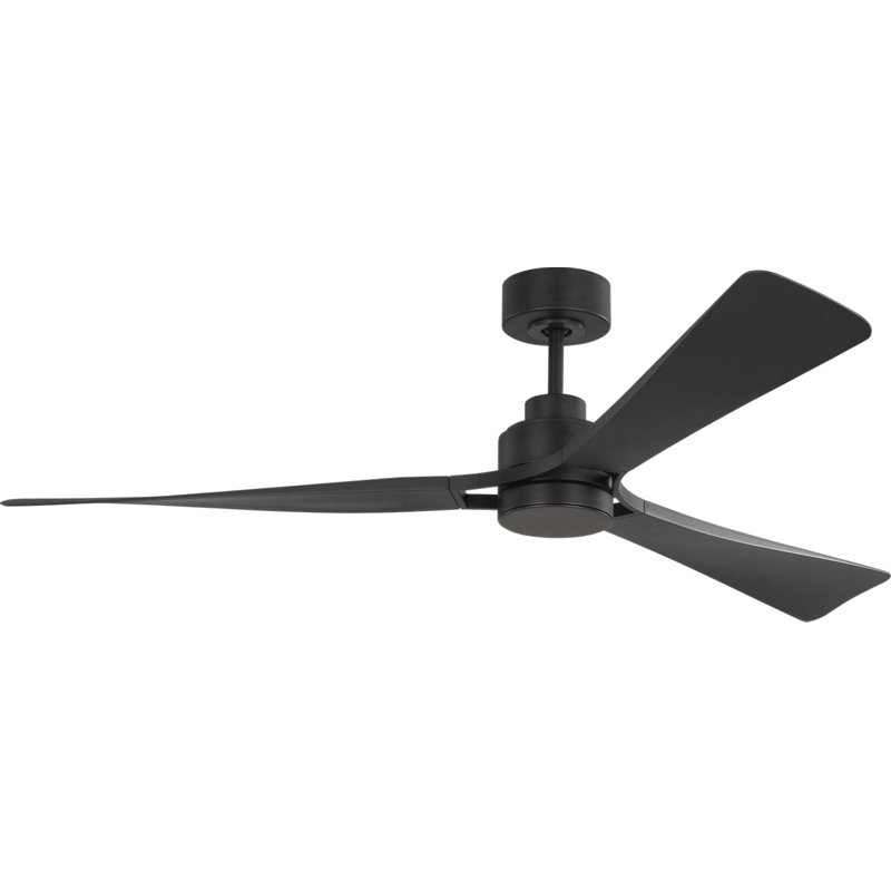 Trillium Smart 60 LED Ceiling Fan, Midnight Black, Midnight Black