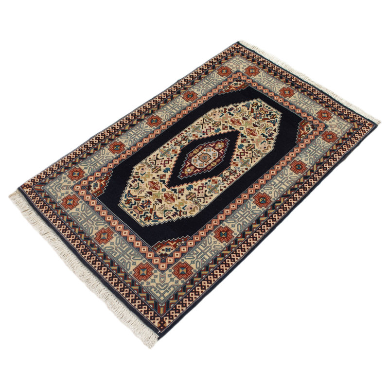 Sermin Southwestern Hand Knotted 65cm X 110cm Area Rug